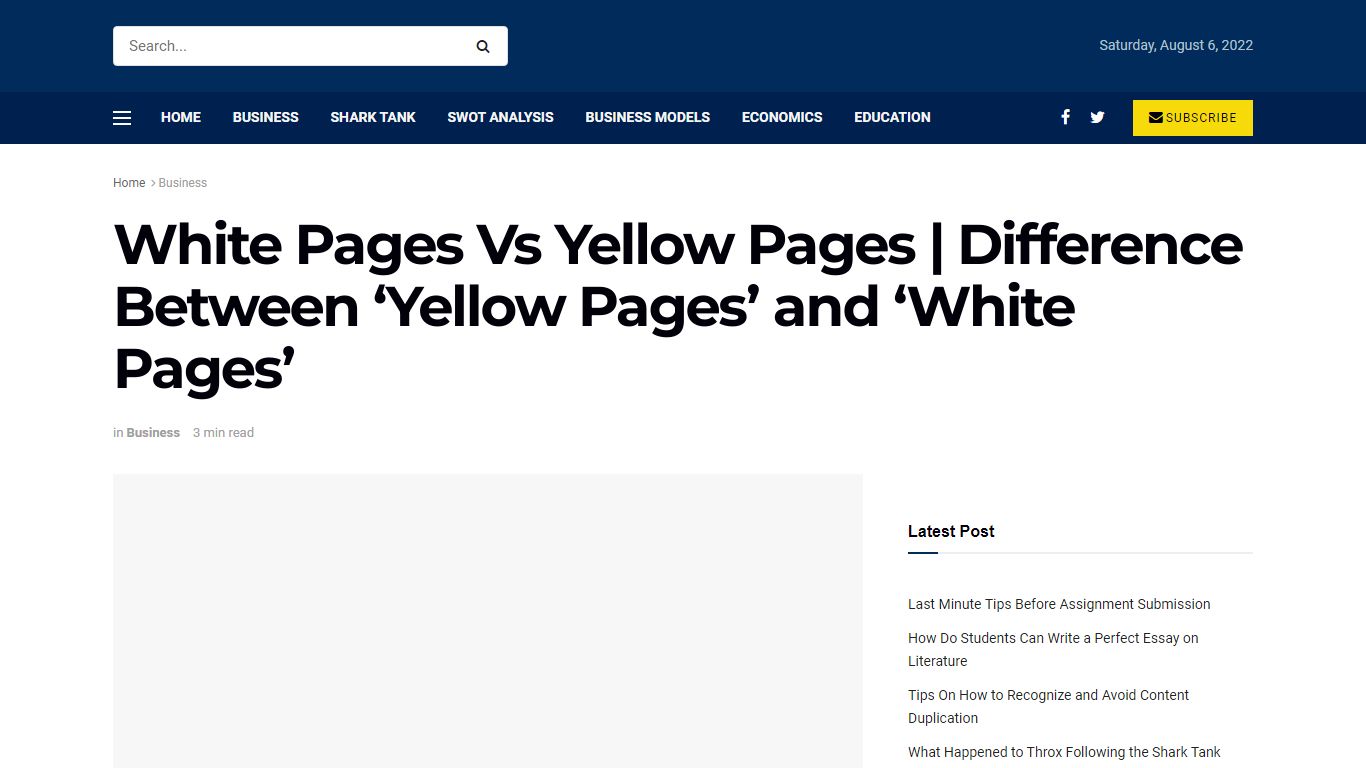 White Pages Vs Yellow Pages | Difference Between ‘Yellow Pages’ and ...